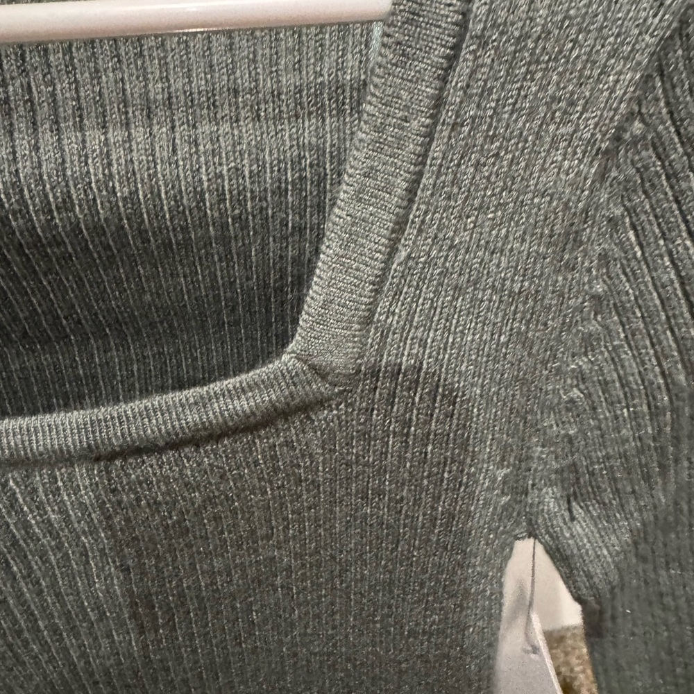 Nine West Green Ribbed Sweater - Picture 4 of 4